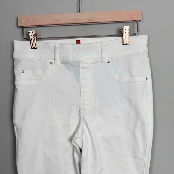 SPANX | White Pull-On Strechy Skinny Jeans Body Shaping Women’s Size Medium - Picture 7 of 11